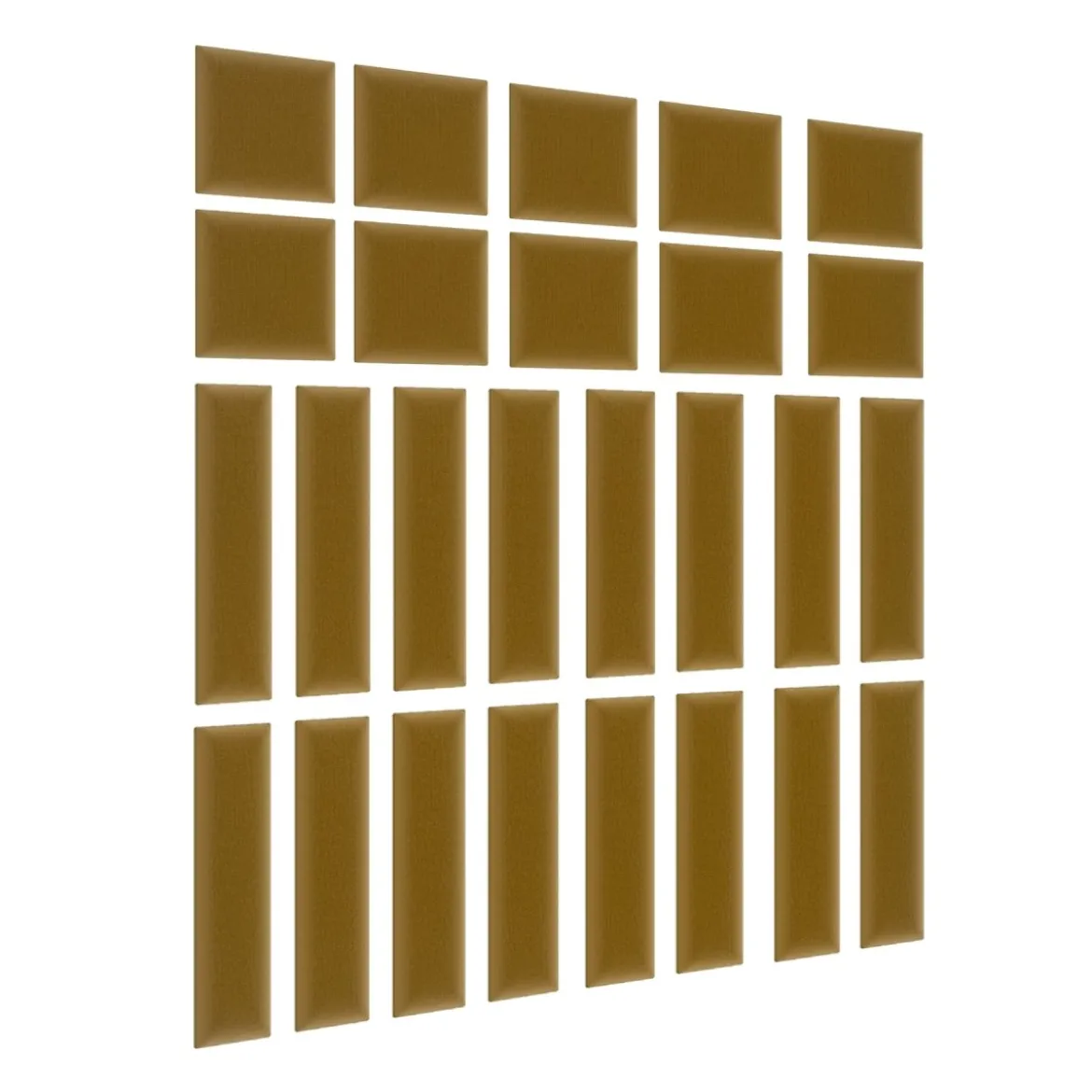 Gepolstertes Wandpaneel - Set Samt 120x195 cm