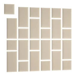 Gepolstertes Wandpaneel - Set Samt 180x180 cm