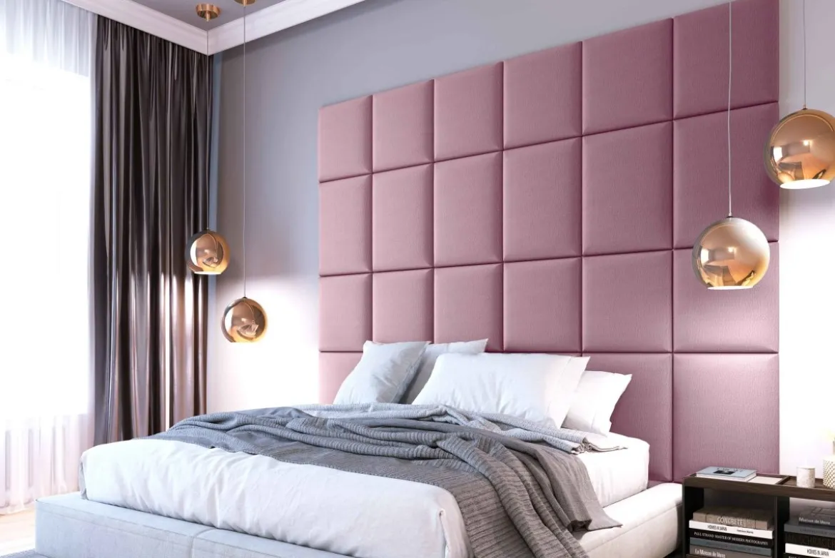 Gepolstertes Wandpaneel - Set Samt 240x180 cm