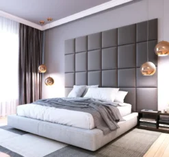 Gepolstertes Wandpaneel - Set Samt 240x180 cm