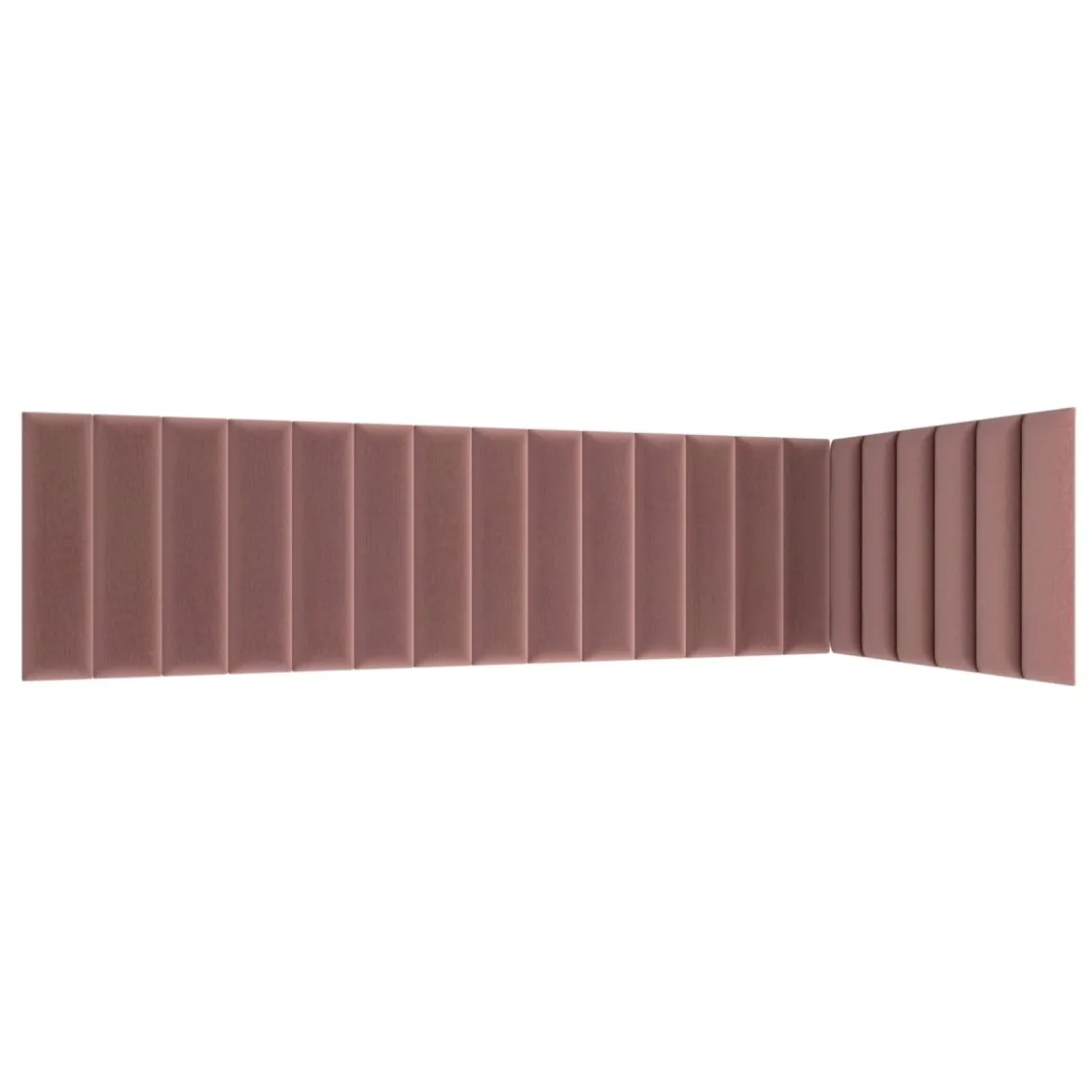 Gepolstertes Wandpaneel - Set Samt 210x90x60 cm