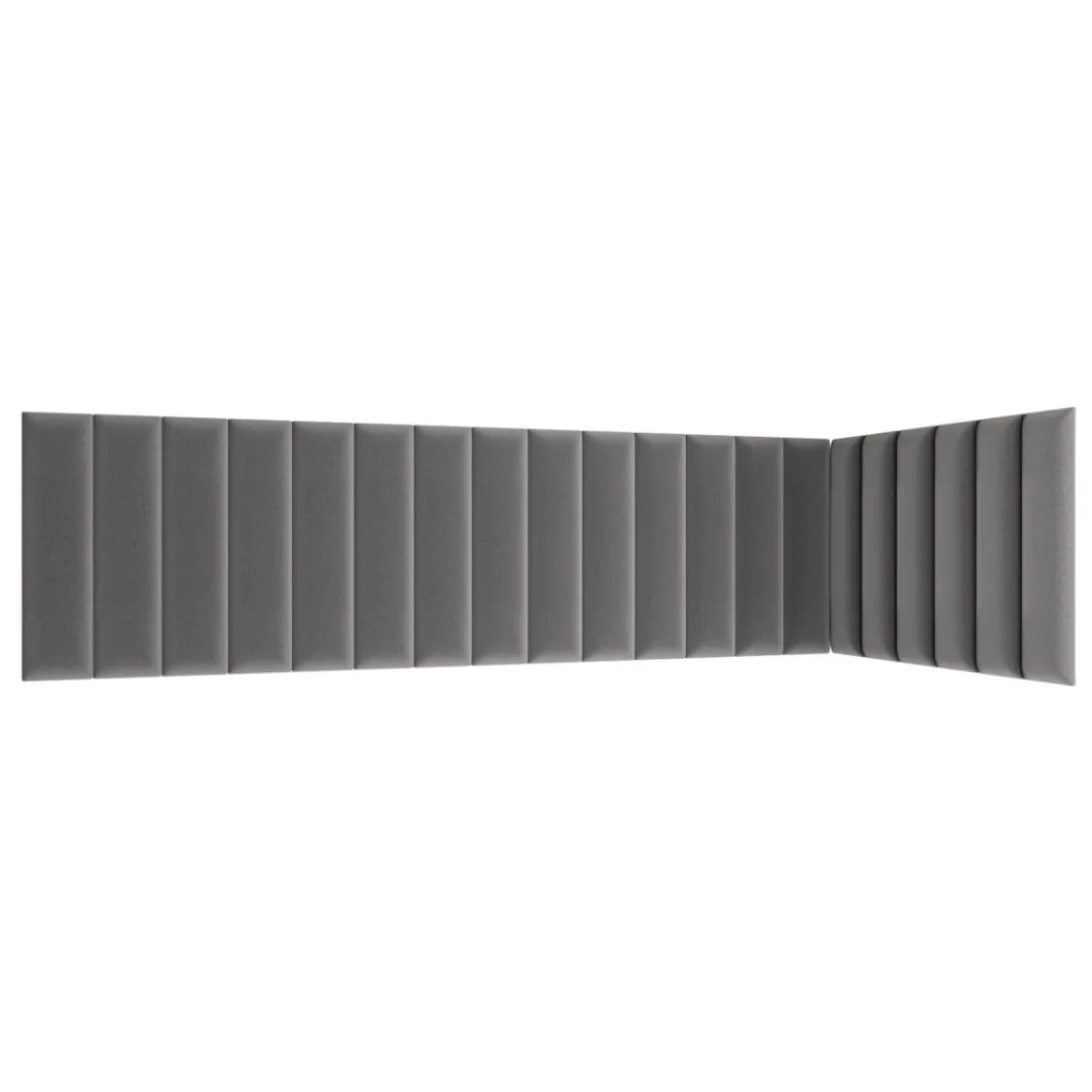 Gepolstertes Wandpaneel - Set Samt 210x90x60 cm