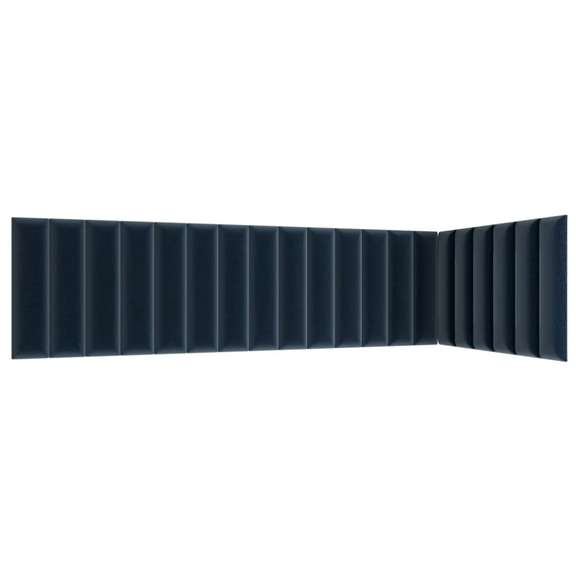 Gepolstertes Wandpaneel - Set Samt 210x90x60 cm
