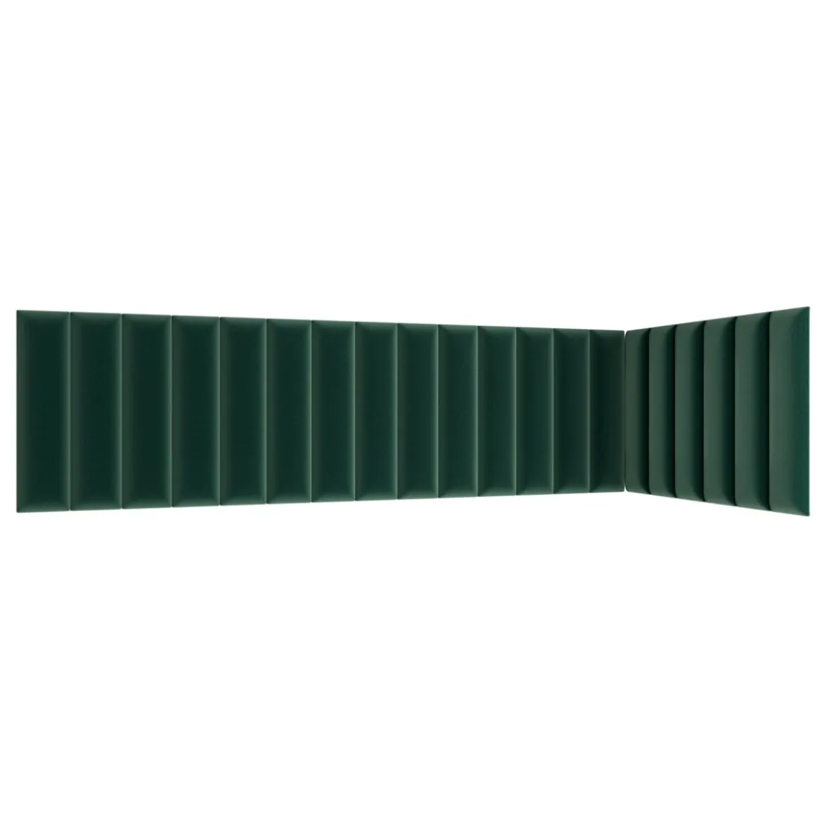 Gepolstertes Wandpaneel - Set Samt 210x90x60 cm
