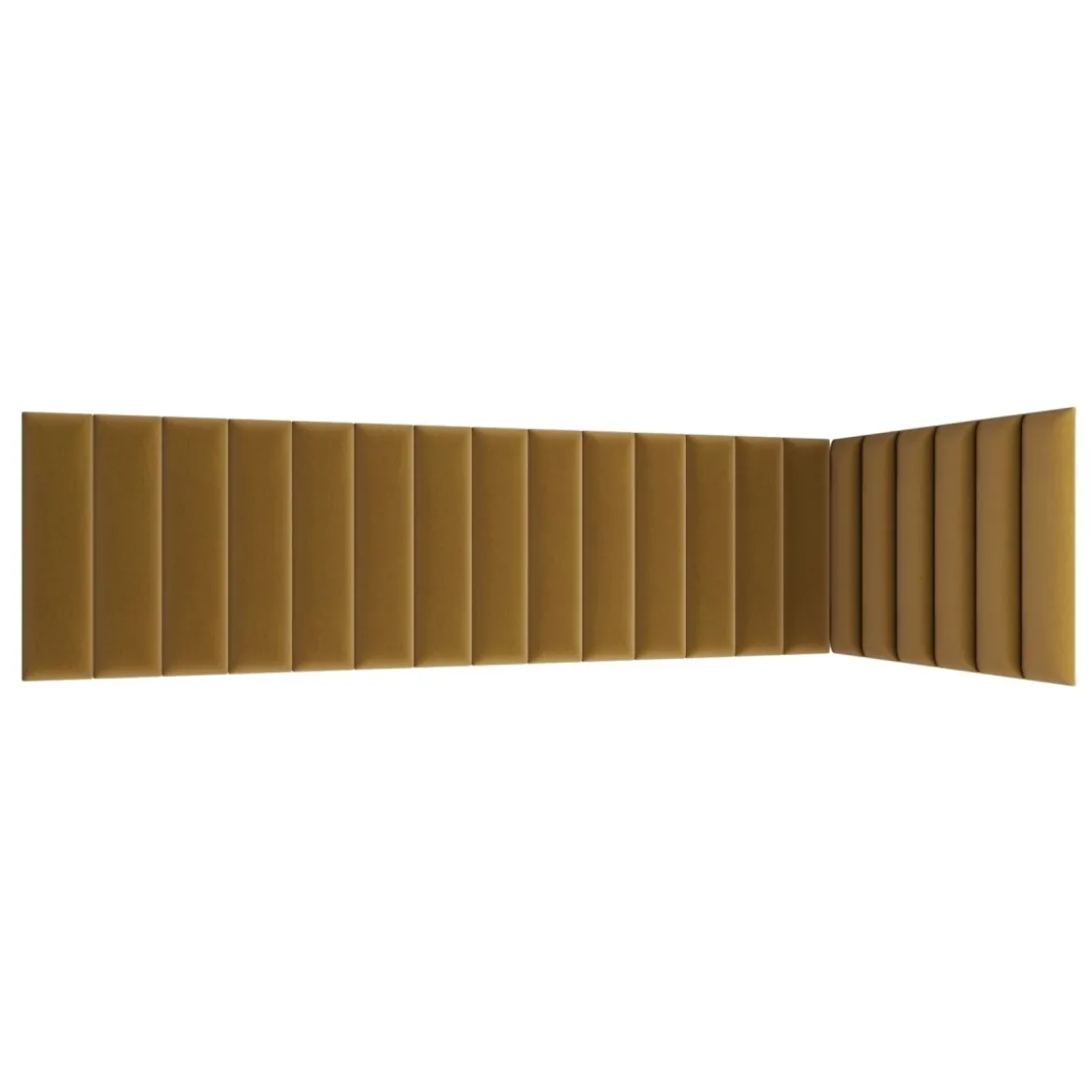 Gepolstertes Wandpaneel - Set Samt 210x90x60 cm