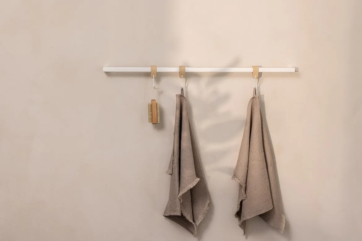 Handtuchhalter Vana – minimalistisch, rund oder eckig, drei Breiten