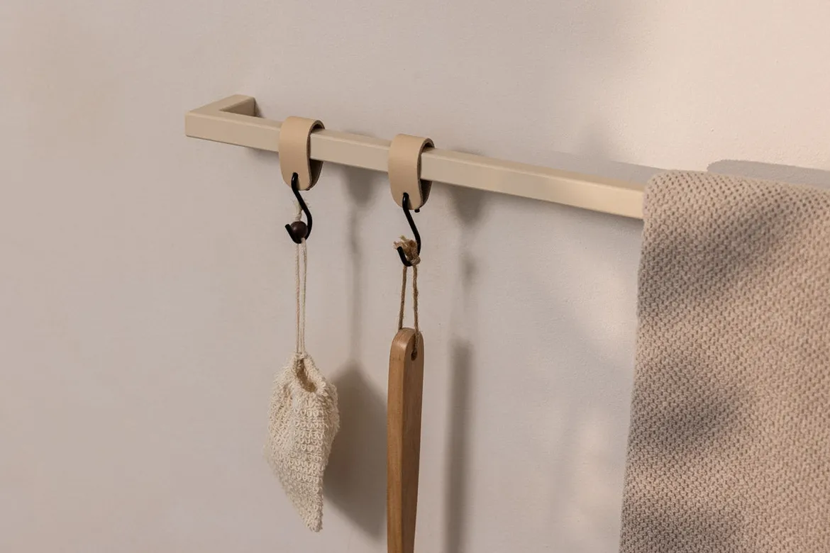 Handtuchhalter Vana – minimalistisch, rund oder eckig, drei Breiten