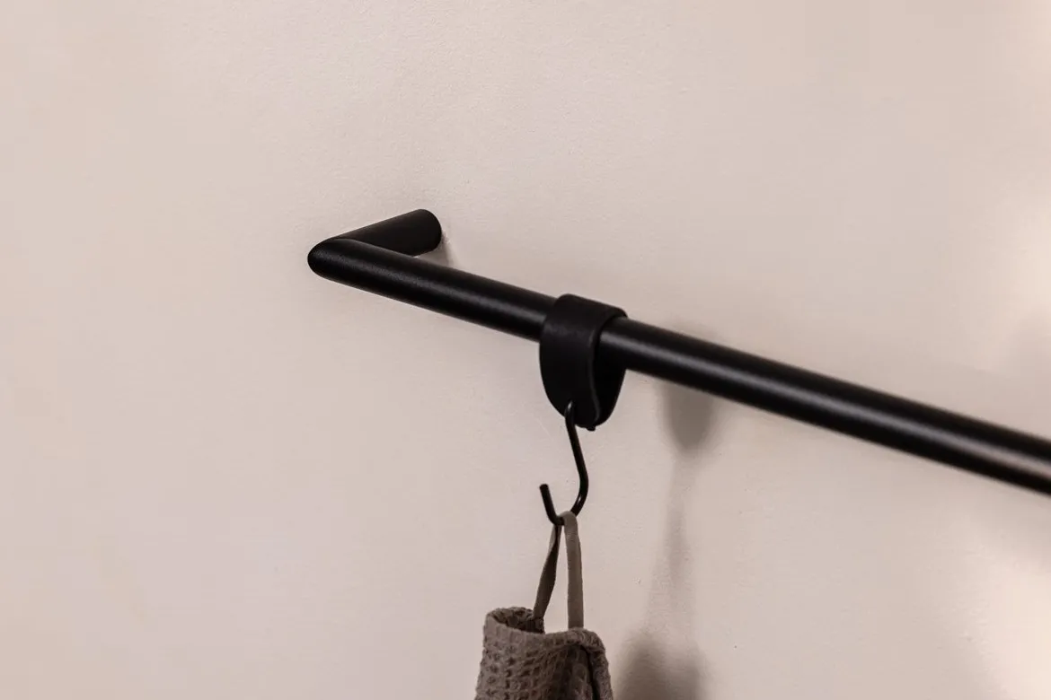 Handtuchhalter Vana – minimalistisch, rund oder eckig, drei Breiten