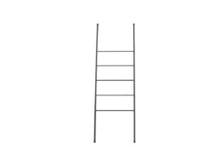 Handtuchleiter / Garderobe Lazaro – Minimalistisches Design in Schwarz