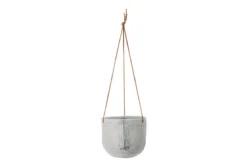 Hängeblumentopf Lofoten – Dezente Gesichtsform in Grau