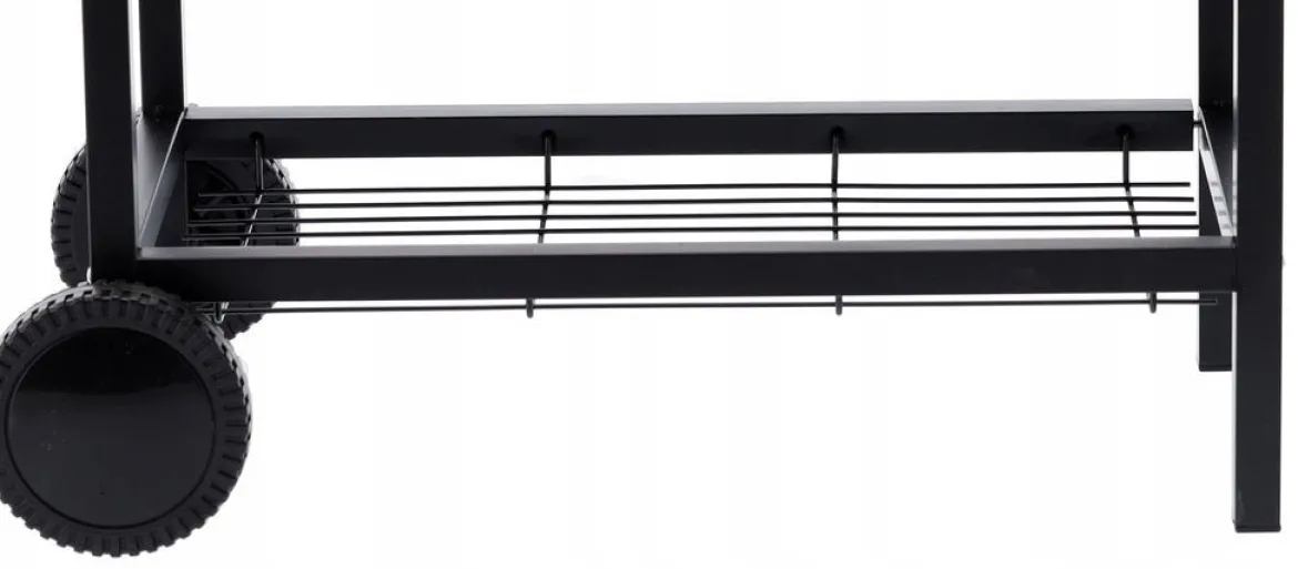 Holzkohlegrill BarrelPro – Grillwagen mit Deckel, Thermometer & Ablagen