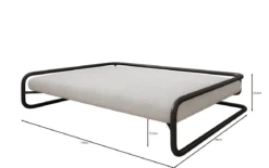 Hundebett Arlo 110×80cm in Bouclé