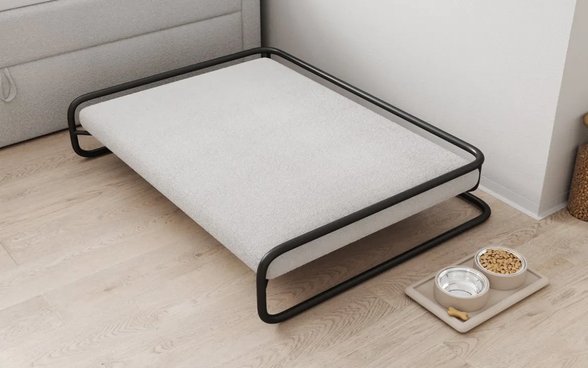 Hundebett Arlo 110×80cm in Bouclé