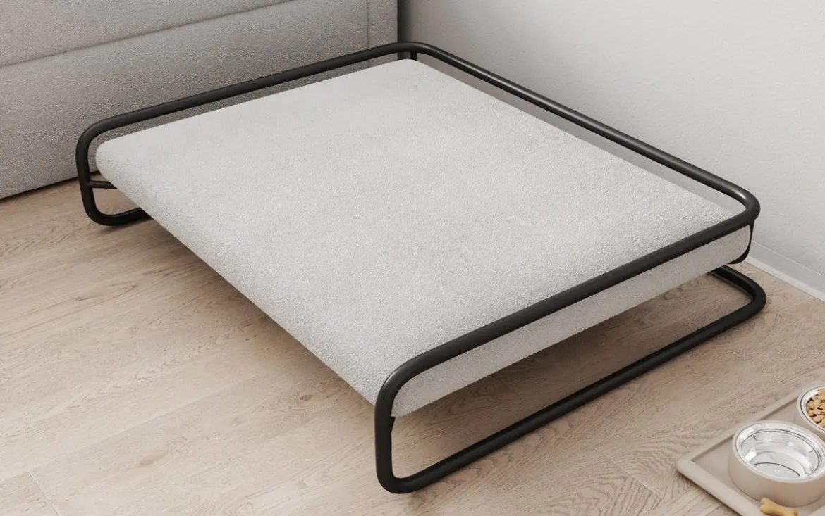 Hundebett Arlo 80 × 100 cm in Bouclé