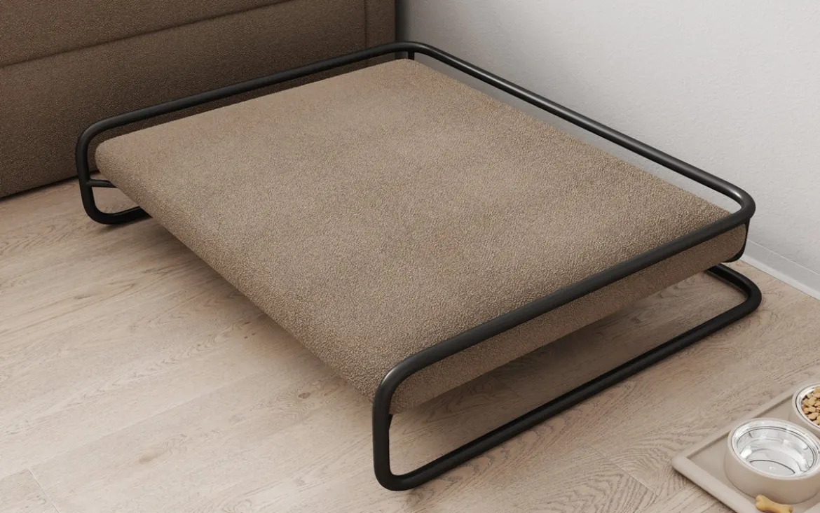 Hundebett Arlo 80 × 100 cm in Bouclé