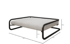 Hundebett Arlo 80 × 60 cm in Bouclé