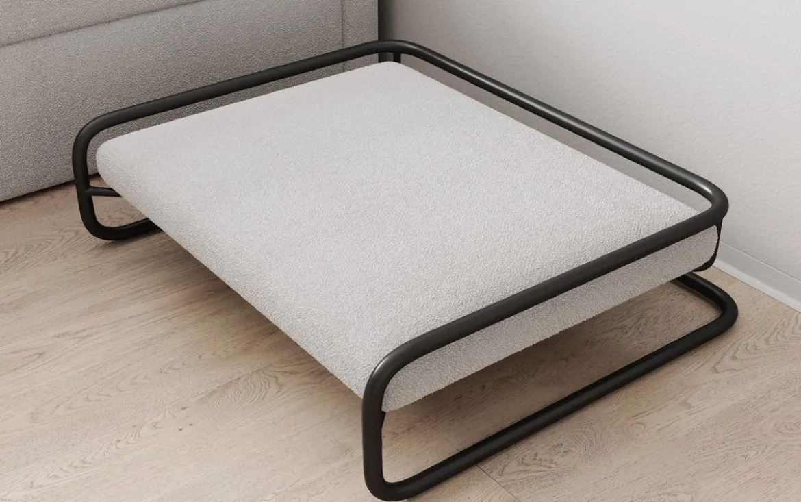 Hundebett Arlo 80 × 60 cm in Bouclé