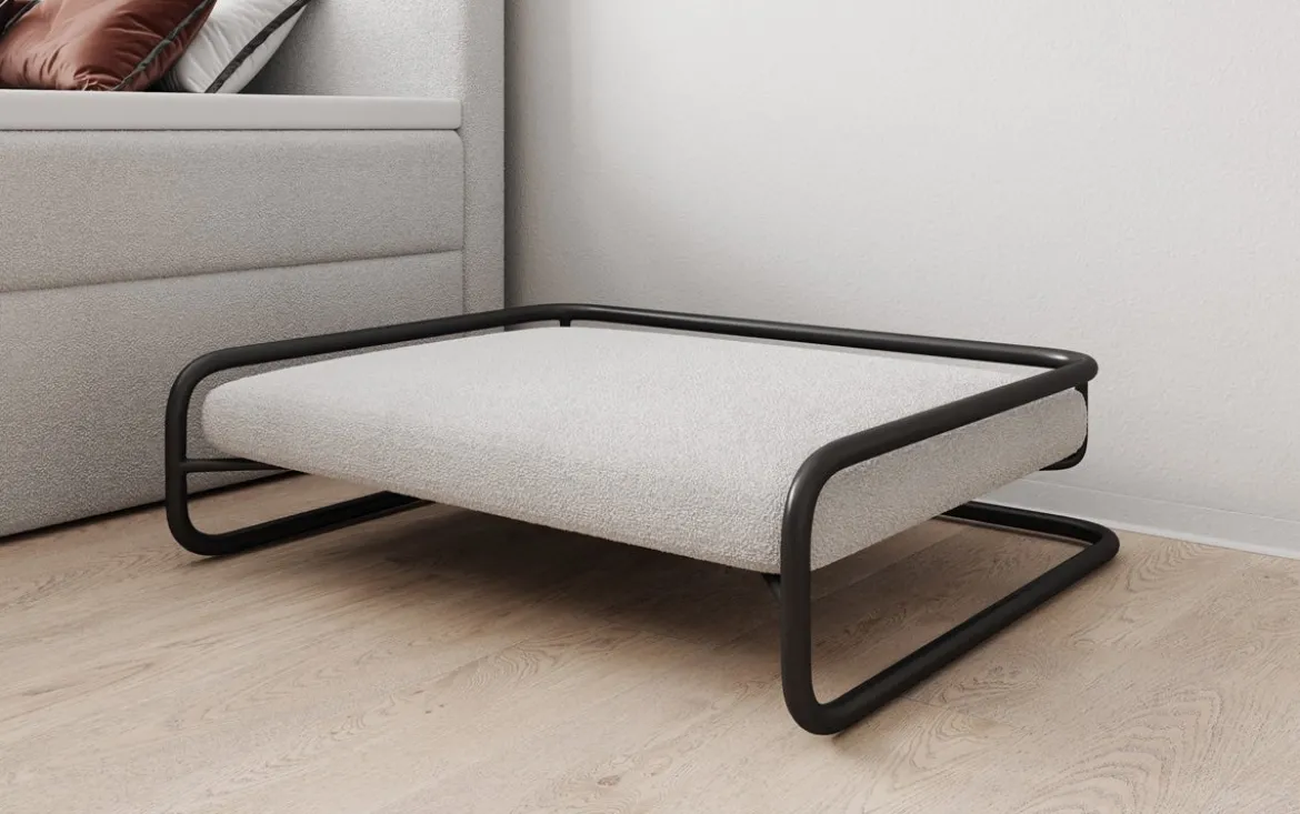Hundebett Arlo 80 × 60 cm in Bouclé