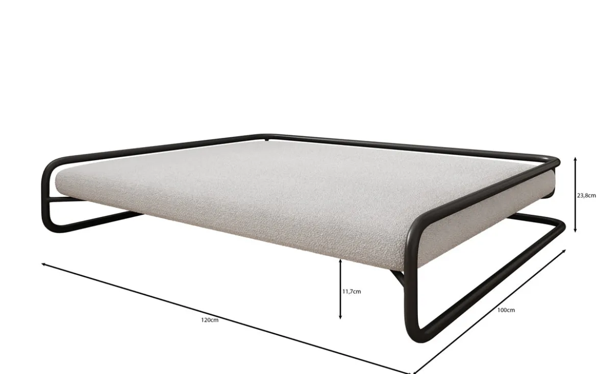 Hundebett Arlo 100×120 cm in Bouclé