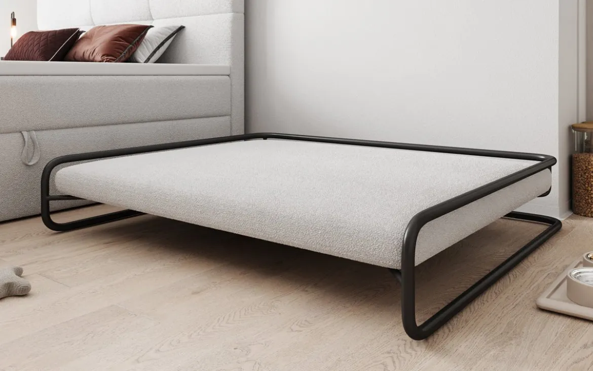 Hundebett Arlo 100×120 cm in Bouclé