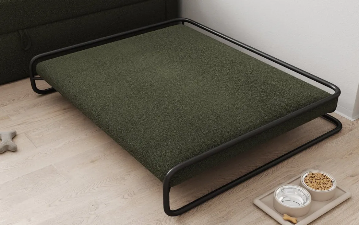 Hundebett Arlo 100×120 cm in Bouclé