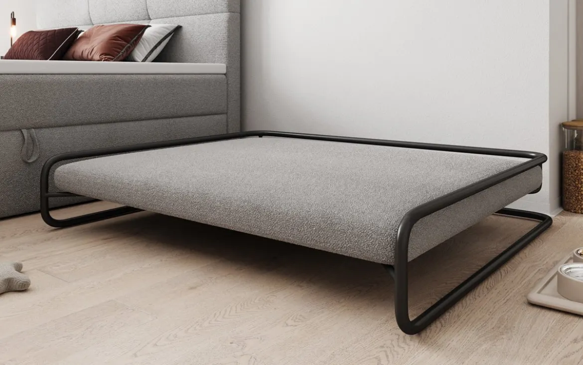 Hundebett Arlo 100×120 cm in Bouclé