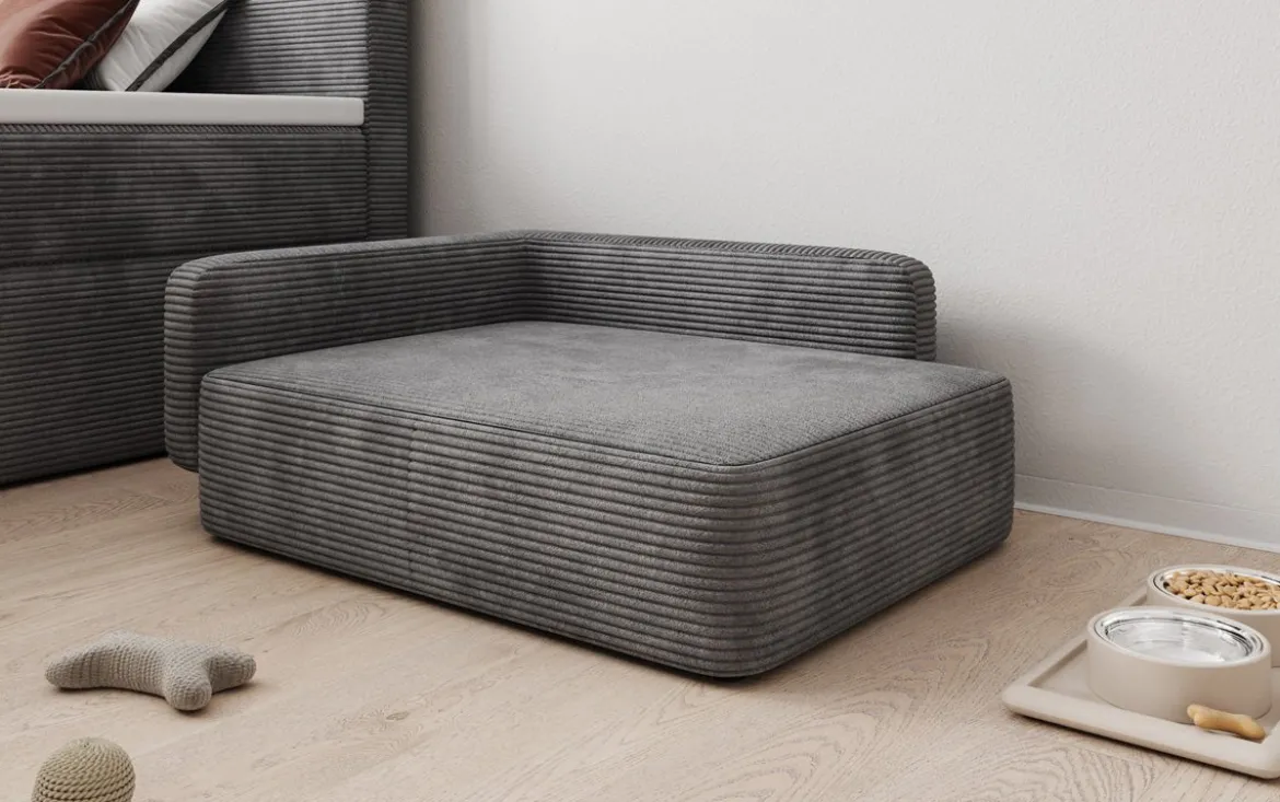 Hundebett BelloCouch 80 × 60 cm in Cord