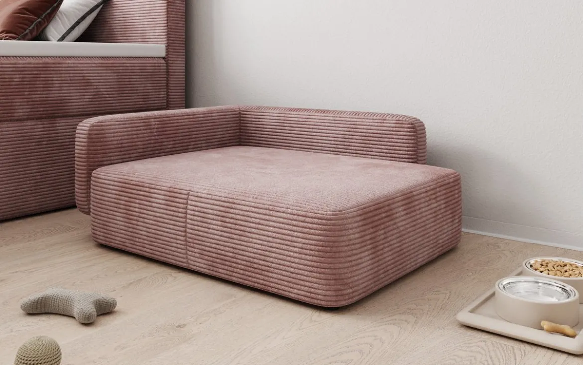 Hundebett BelloCouch 80 × 60 cm in Cord