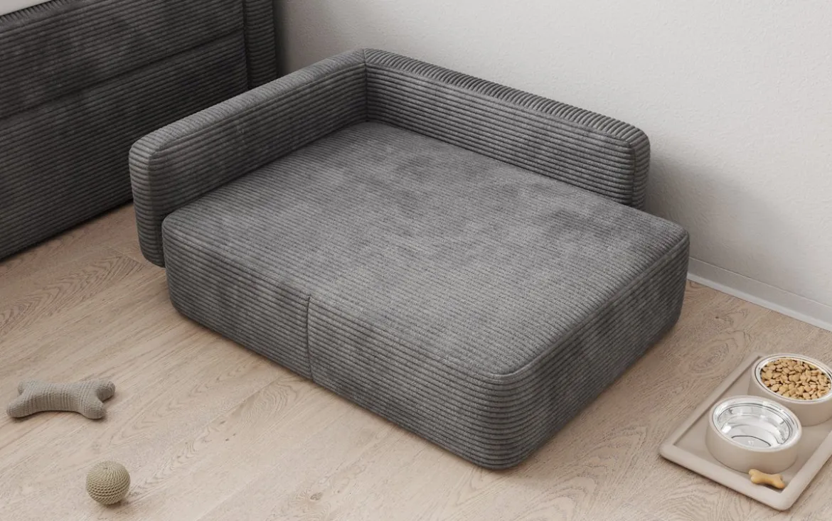 Hundebett BelloCouch 80 × 60 cm in Cord