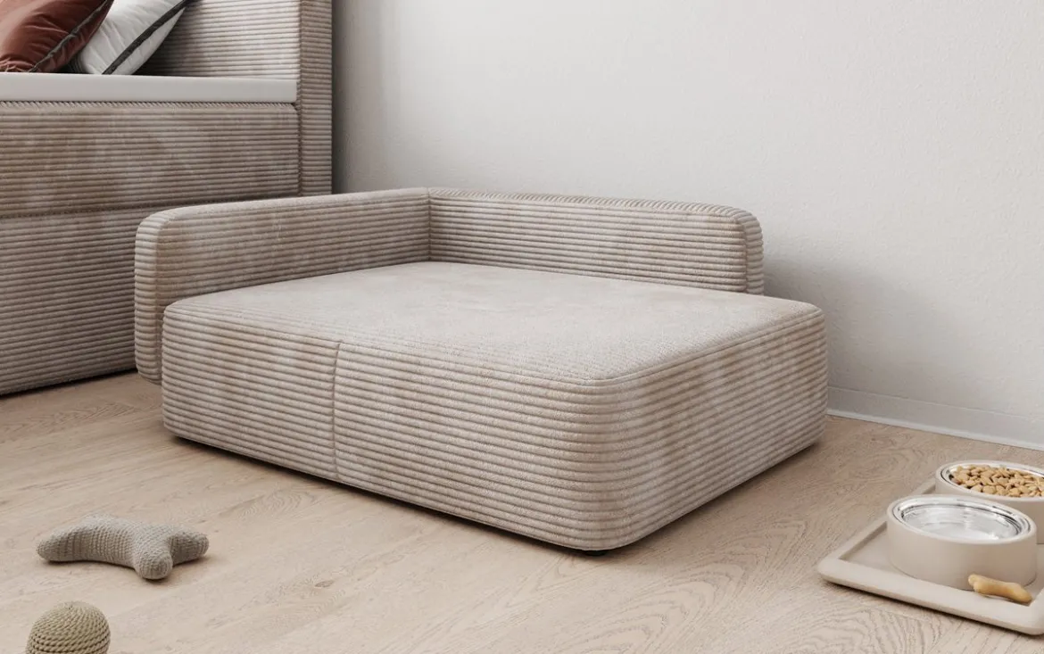 Hundebett BelloCouch 80 × 60 cm in Cord