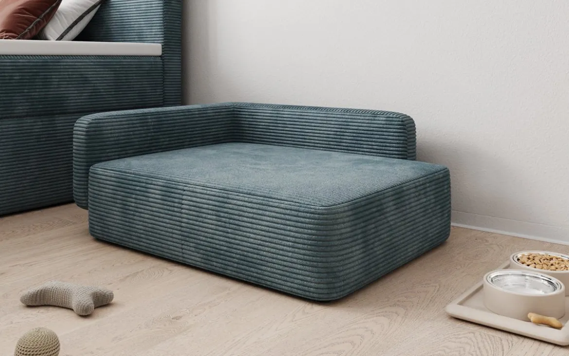 Hundebett BelloCouch 80 × 60 cm in Cord