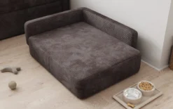 Hundebett BelloCouch 80 × 100 cm in Cord