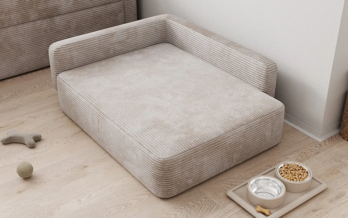 Hundebett BelloCouch 80 × 100 cm in Cord