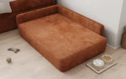 Hundebett BelloCouch 100 × 120 cm in Cord