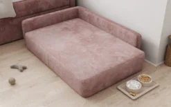 Hundebett BelloCouch 100 × 120 cm in Cord