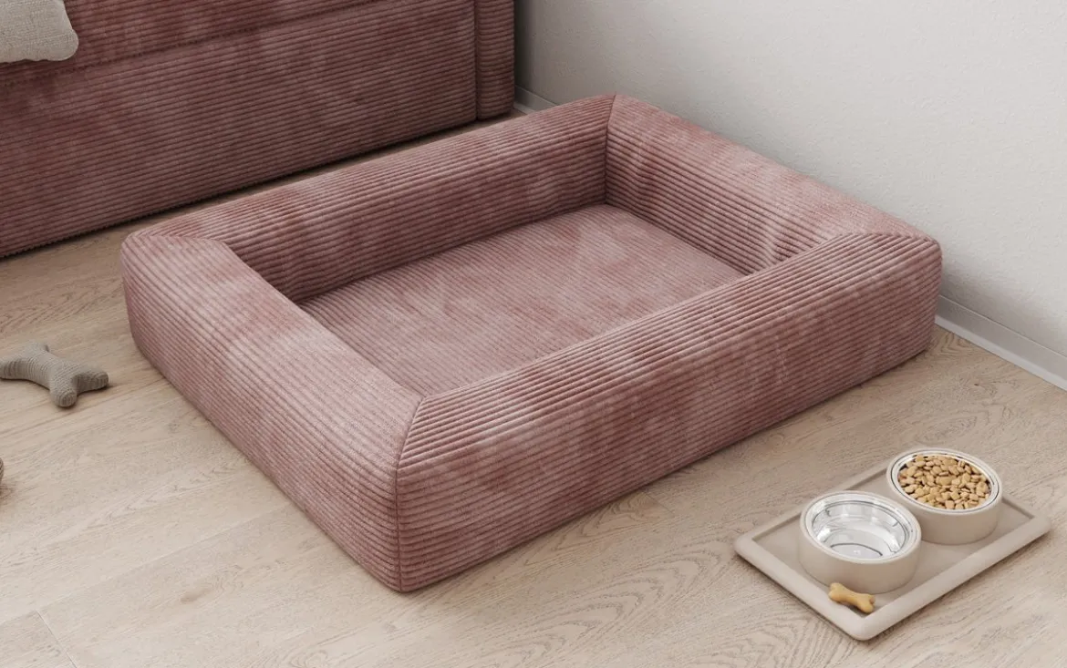 Hundebett Cordino 80 × 100 cm in Cord