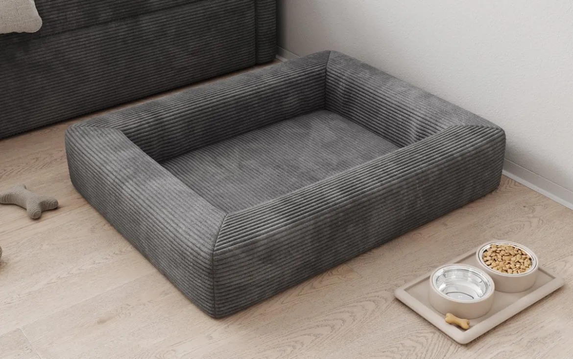 Hundebett Cordino 80 × 100 cm in Cord