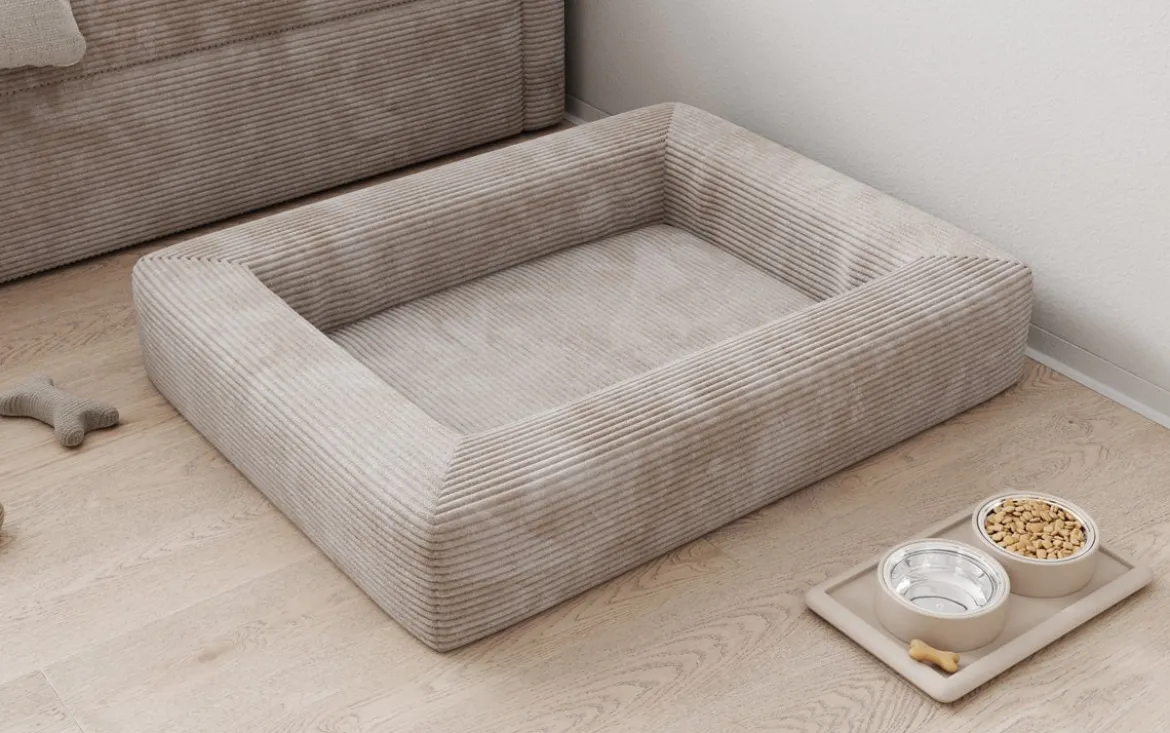 Hundebett Cordino 80 × 100 cm in Cord