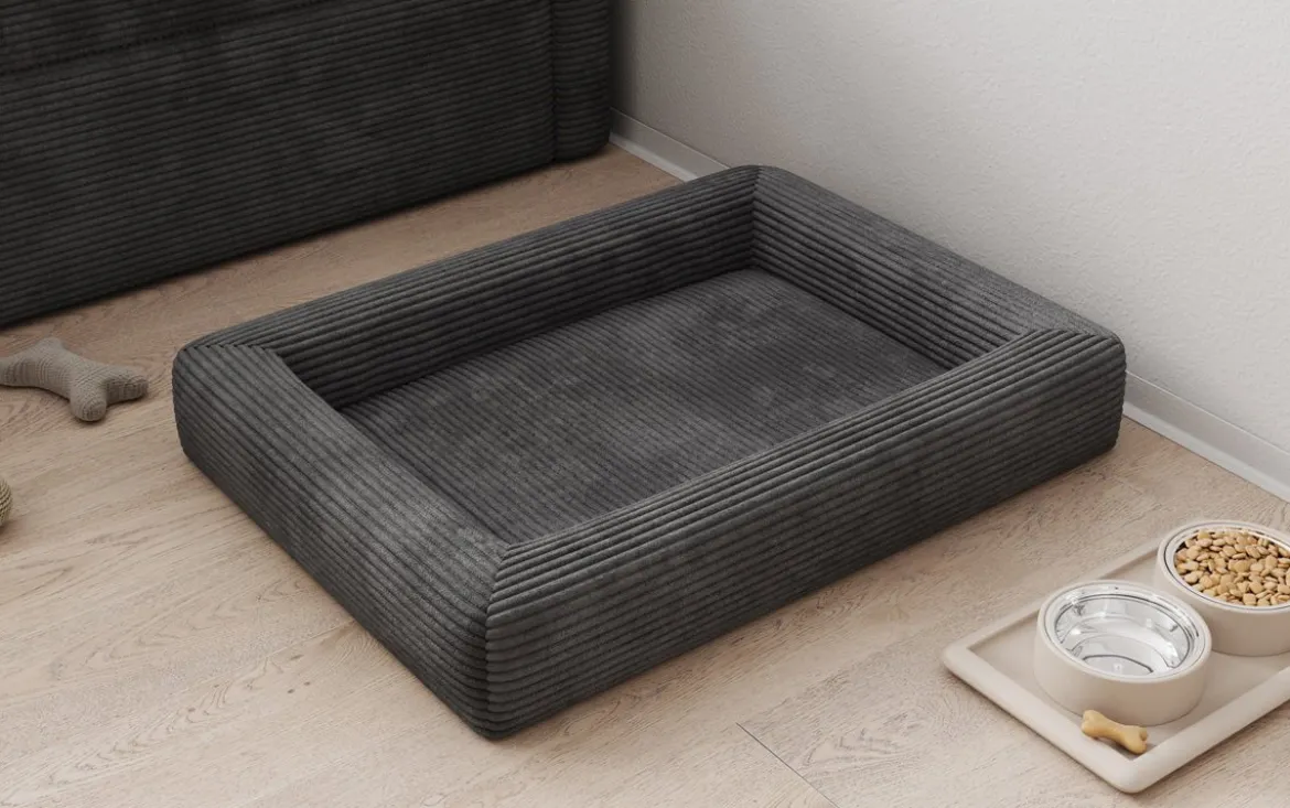 Hundebett Cordino 80 × 60 cm in Cord