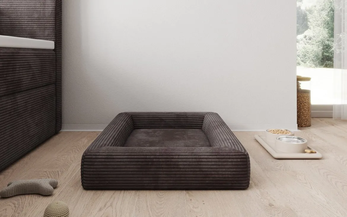 Hundebett Cordino 80 × 60 cm in Cord