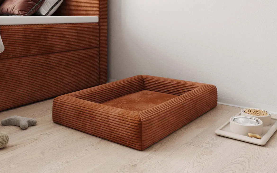 Hundebett Cordino 80 × 60 cm in Cord
