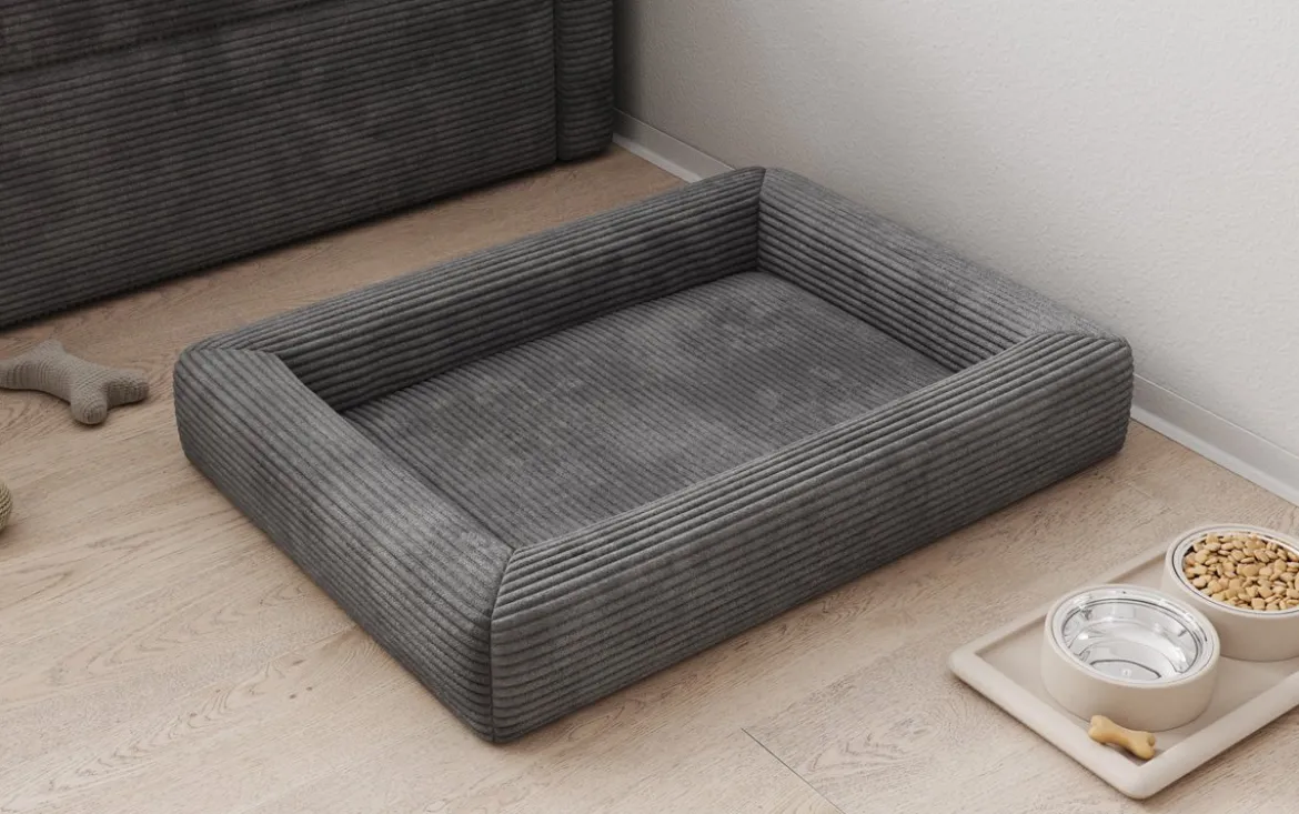 Hundebett Cordino 80 × 60 cm in Cord
