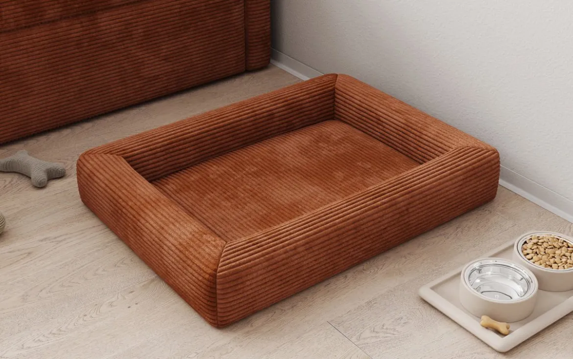 Hundebett Cordino 80 × 60 cm in Cord