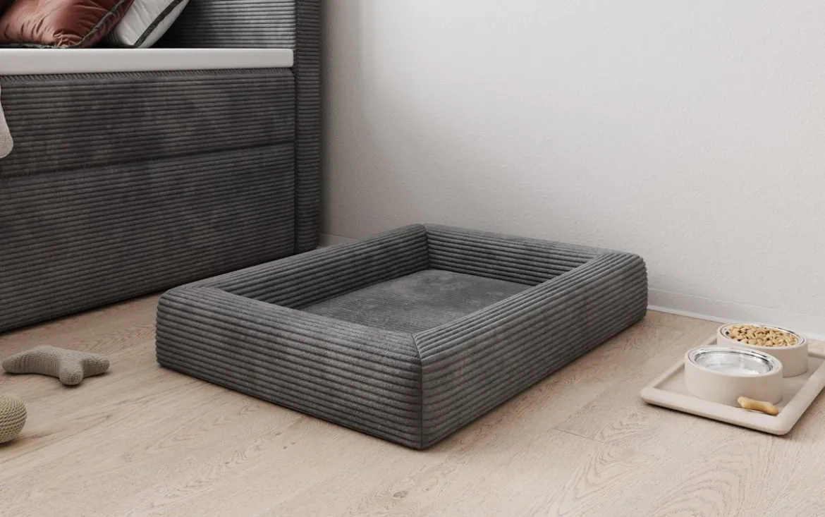 Hundebett Cordino 80 × 60 cm in Cord
