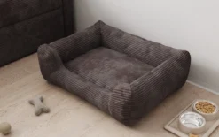 Hundebett Cosmo 60 × 80 cm in Cord