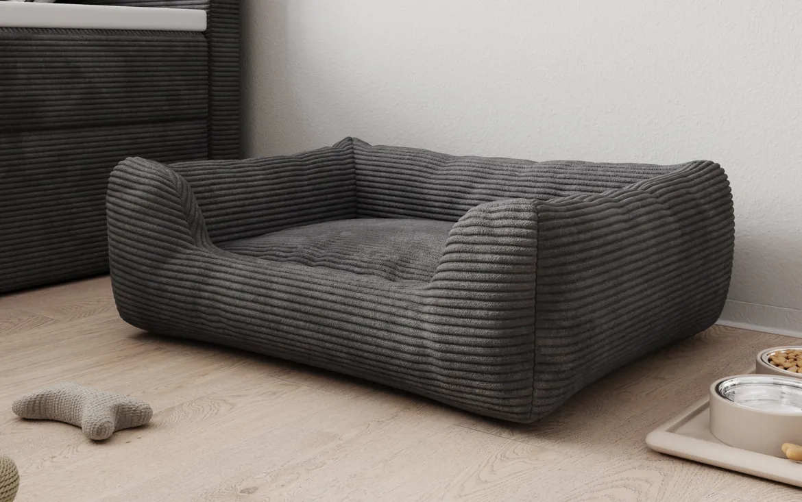 Hundebett Cosmo 60 × 80 cm in Cord