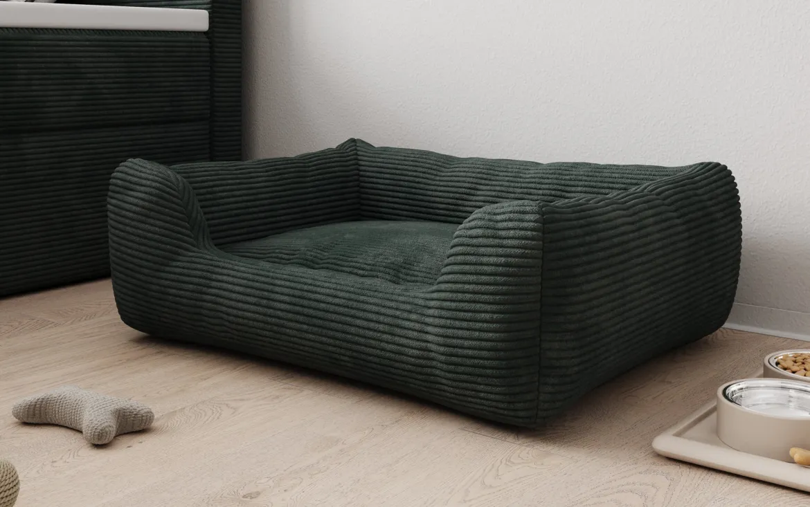 Hundebett Cosmo 60 × 80 cm in Cord