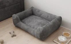 Hundebett Cosmo 60 × 80 cm in Cord