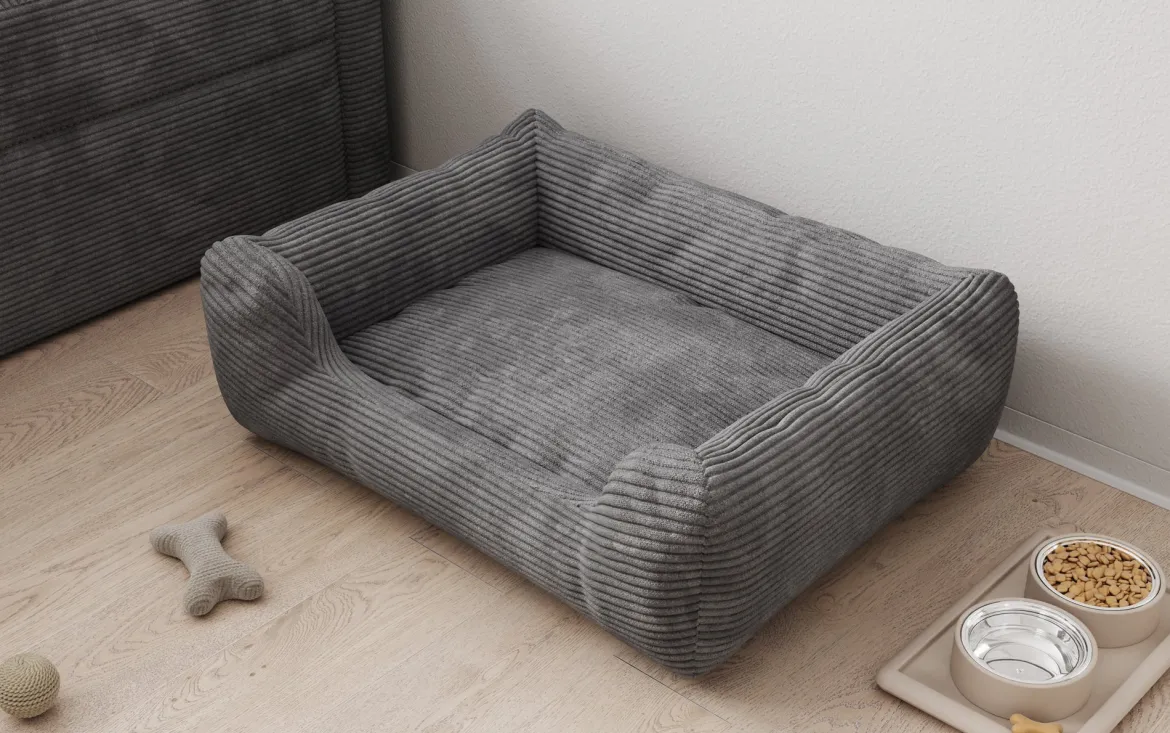 Hundebett Cosmo 60 × 80 cm in Cord