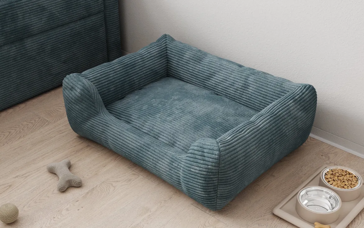 Hundebett Cosmo 60 × 80 cm in Cord